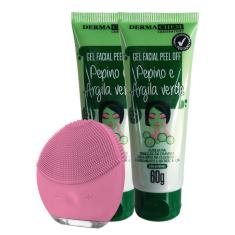 Imagem de 2 Gel Facial Pepino Argila Verde, 1 Esponja Elétrica Facial