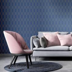 Imagem de Papel De Parede Adesivo Geométrico N010028 Rolo 0,58X3M