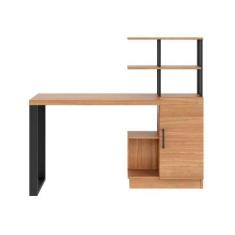 Imagem de Mesa Para Escritório 1 Porta Industrial Freijó/preto - Dalla Costa