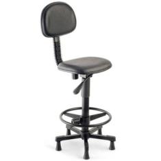 Imagem de Cadeira Secretária Base Caixa Linha Square Preto - Design Office