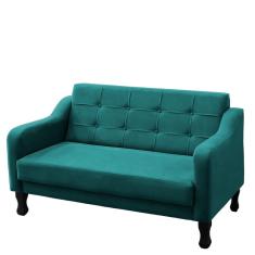 Imagem de Namoradeira Bella Decorativa 2 Lugares Azul Turquesa