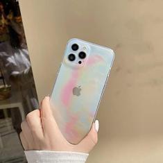 Imagem de Capa de telefone transparente colorida em aquarela para iPhone 11 12 Pro Max 12 Mini X XR XS Max 7 8 Plus SE 2020 Capas macias, b, para iPhone XS