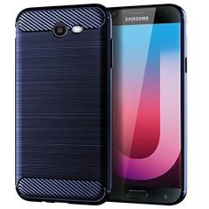 Imagem de Capa para Samsung Galaxy J7 Sky Pro, sensação macia, proteção total, anti-arranhões e impressões digitais + capa de celular resistente a arranhões para Samsung Galaxy J7 Sky Pro