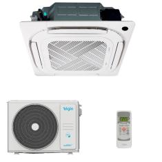 Imagem de Ar Condicionado Split Cassete Elgin Eco Inverter 18000 BTUs Quente e Frio 220V KVQE18C2CA