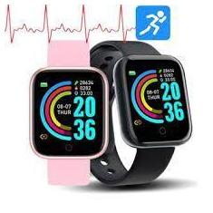 Imagem de Relógio Inteligente Pulseira D20 Smartwatch - Rosa  - Artex
