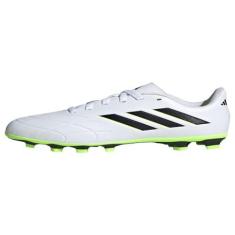 Imagem de adidas Tênis infantil unissex Copa Pure.4 Firm Ground, Branco/preto/limão lúcido, 15
