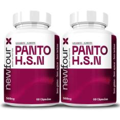Imagem de 2x Panto H.S.N Biotina Zinco Selenio Vitaminas B1 B5 Vit E + Levedo 60
