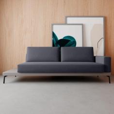 Imagem de Sofá 2 Lugares Game Neo Cinza Claro/Cinza Cinza