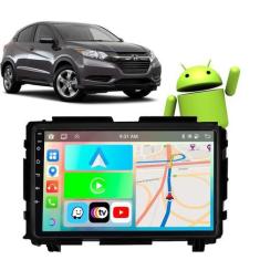 Imagem de Kit Multimídia Android Carplay 9 Polegadas CarPlay HRV 2015-2021 + Câm