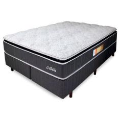 Imagem de Cama Box + Colchão King Relaflex Crown Mola Ensacada 193x203x28cm