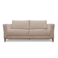 Imagem de Sofá 2 Lugares Base De Madeira Grace 190 Cm Linho S04 - D`rossi Cor Areia