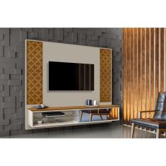 Imagem de Painel Roma Para Tv Até 55 Polegadas Carvalho Off White