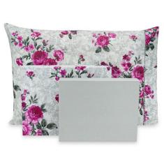 Imagem de Lençol Queen 4 Pçs Estampado Percal Flex 400 Fios Toque Acetinado - 40