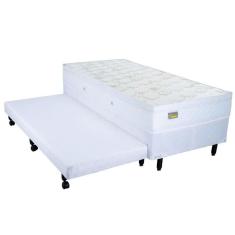 Imagem de Colchão Solteiro Mega Nanno Euro + Bicama Box com Auxiliar em Espuma - 088x188