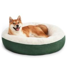 Imagem de Love's cabin Cama acolchoada redonda para gatos e cães, cama para animais de estimação de 76 cm para cães médios ou grandes, fundo antiderrapante e resistente à água, camas para animais de estimação