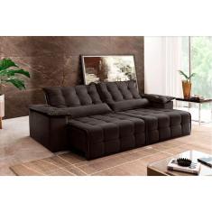 Imagem de Sofá Retrátil E Reclinável Zeus 1,80m 02 Lugares Txr Marrom