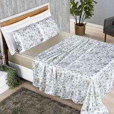 Imagem de Jogo De Lençol Lotus Queen 4 Peças Cetim Brilhante Toque Suave Macio -