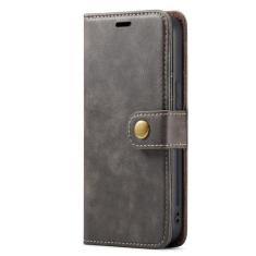 Imagem de Capa de telefone de couro magnético destacável para IPhone 15 12 13 11 14 Pro Max XS XR X SE 2022 8 7 Plus Capa de suporte de cartão carteira, cinza, para iPhone 14ProMax