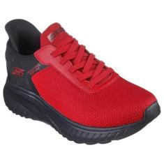 Imagem de Skechers Tênis masculino Hands Free Slip-ins Squad Chaos-Balanced Edge, Vermelho, 42