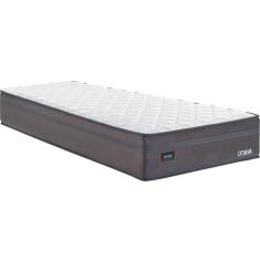 Imagem de Colchão Solteiro Molas Bonnel 88x188x26cm Otawa Mannes Branco/Cinza