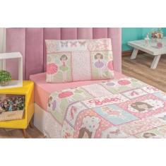 Imagem de Lençol Infantil Menino Bouti Estampado 03 Peças 200 Fios Ballet - De L