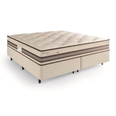Imagem de Base Box + Colchão King Size Herval Sense com Molas Ensacadas 69x193x203 cm - Bege