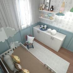 Imagem de Kit com Cama Solteiro e Armário Baixo Montessoriano Yescasa Branco