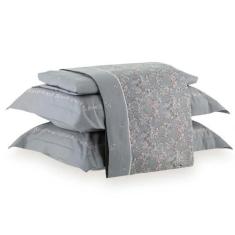 Imagem de Jogo De Cama Queen Kacyumara Satinee Magany 4 Peças 300 Fios - Kacyuma