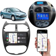 Imagem de Kit Multimídia Carplay Peugeot 206 2000-2010 7 Pol MP5 Touch-screen + 