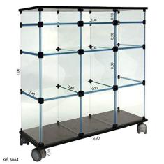 Imagem de Balcão de Atendimento Modular em Vidro 2 - 0,90 x 1,00 X 0,40