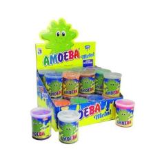 Imagem de Kit 6 Amoeba Metalizada Massinha Geléia De Brincar Original - Asca Toy