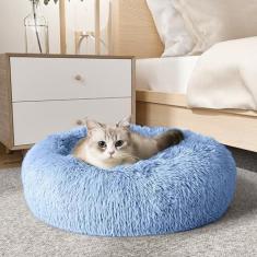 Imagem de WESTERN HOME WH Cama calmante para cães e gatos, cama acolchoada para cães e gatos pequenos e médios