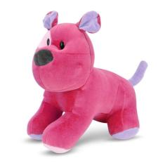 Imagem de Cachorro de Pelúcia Rosa 26 cm Antialérgico