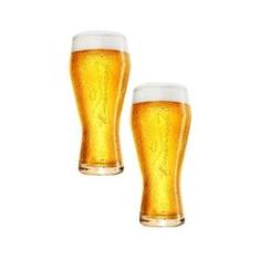 Imagem de Jogo de Copos de Vidro para Cerveja Budweiser 2 Unidades de 400ml