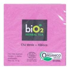 Imagem de Chá Verde Orgânico com Hibisco Bio2 Herbal Tea 19,5g