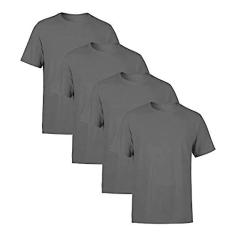 Imagem de Kit 4 Camiseta Masculina Básica Lisa Camisa Algodão 30.1 (, M)