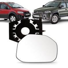 Imagem de Lente Retrovisor Fiat Idea Adventure Palio Locker 2004 A 2018 Com Base