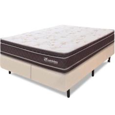 Imagem de Cama Box Colchão Queen 100% Espuma Dupla Face Antialérgico 158X198x56c