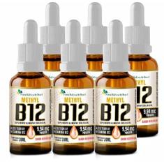 Imagem de Kit Com 6 Vitamina B12 Sublingual (Metilcobalamina) 20ml - Flora Nativa do Brasil