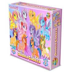 Imagem de Quebra Cabeça 200 Peças Unicórnios GGB Plast