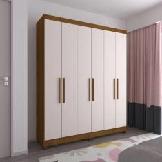 Imagem de Guarda Roupa Casal Genova 6 Portas Luciane Móveis Areia