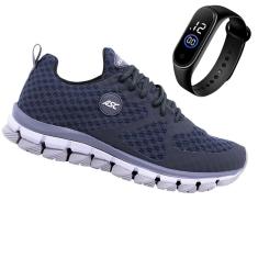 Imagem de Tênis Esportivo Feminino e Masculino Asc Front Eficaz Para Caminhada Leve Macio + Relógio-Unissex