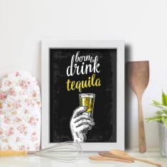 Imagem de Quadro Cozinha e Bar Frase Tequila 22x32cm Moldura  - Quartinhos