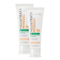 Imagem de Kit 2 Protetor Solar Facial NeoStrata Minesol Oil Control FPS 70 Pele Clara 40g