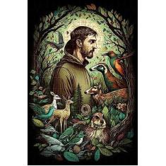 Imagem de Quebra-Cabeça Religioso São Francisco de 300 peças em MDF