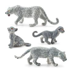 Imagem de 4pcs Simulação Wild Plateau Animal Leopard Modelo das Crianças