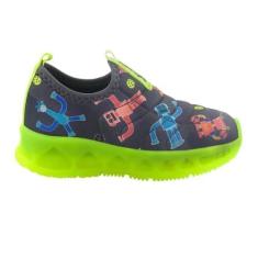 Imagem de Tênis Infantil Menino Novopé 30001278 Led Fantasy Pipe Robozinho