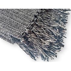 Imagem de Manta para sofá tipo capa de sofá 1,70x2,30 cinza mesclado