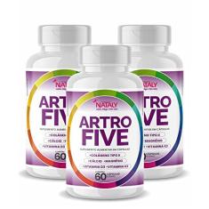 Imagem de Kit Com 3 - Artrofive Colágeno Tipo 2 + Magnésio 60 Capsulas de 500mg Nataly