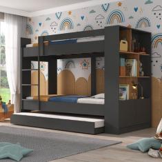 Imagem de Treliche Infantil/Juvenil Com Estante 2 Portas 6 Nichos Oliver - Espre